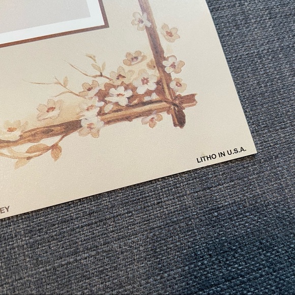 Vintage Girl With Dogs Litho From The Collection of Thomas L.Cathey FRAMED - Picture 6 of 7